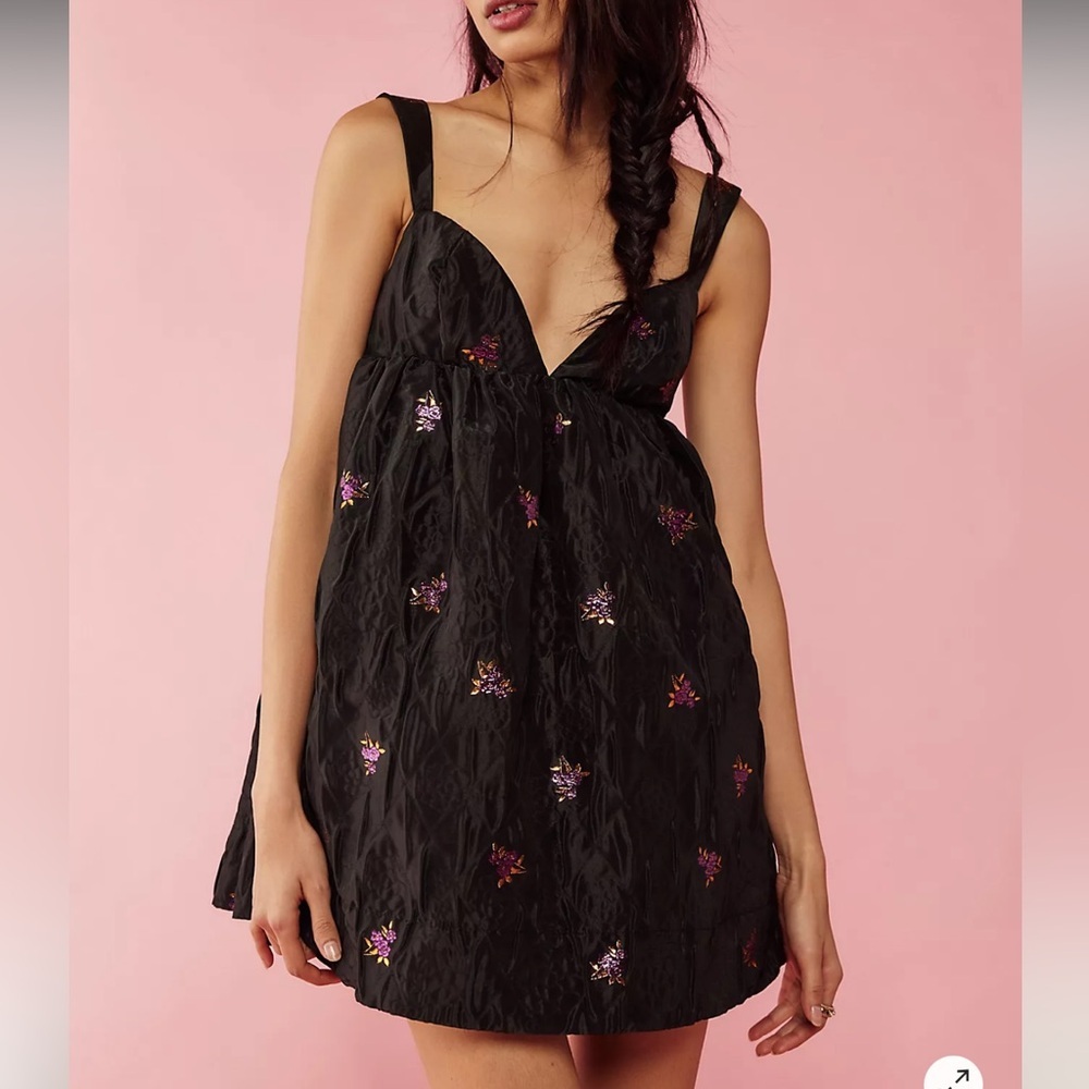 New | For Love & Lemons Sachi Mini Dress XS - Picture 1 of 5